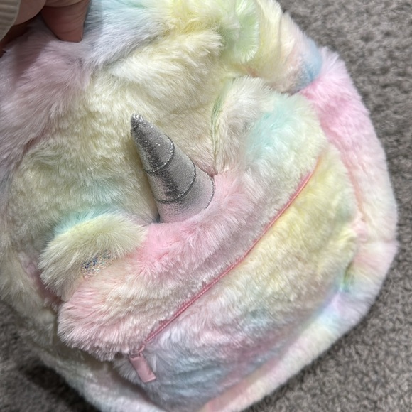 Claire's Pastel Unicorn Backpack - Picture 6 of 6